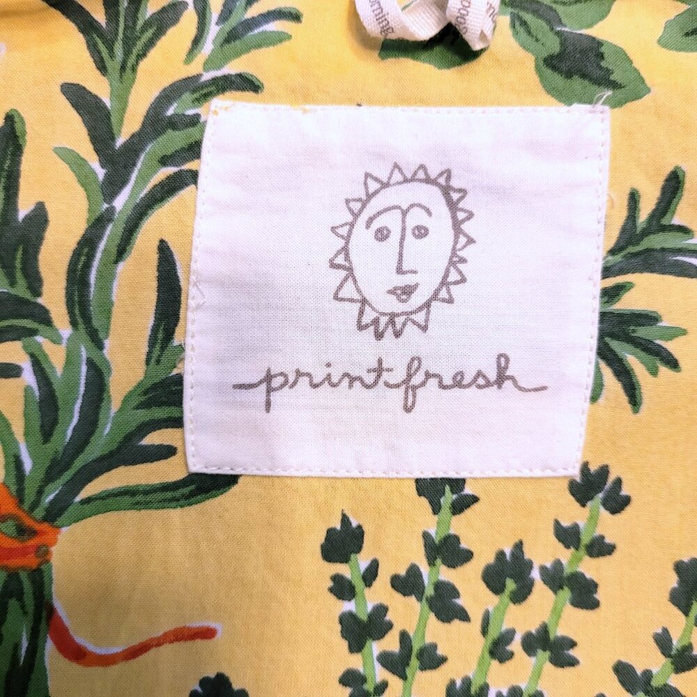 Printfresh Herb Garden Button Down Short Sleeve P… - image 4